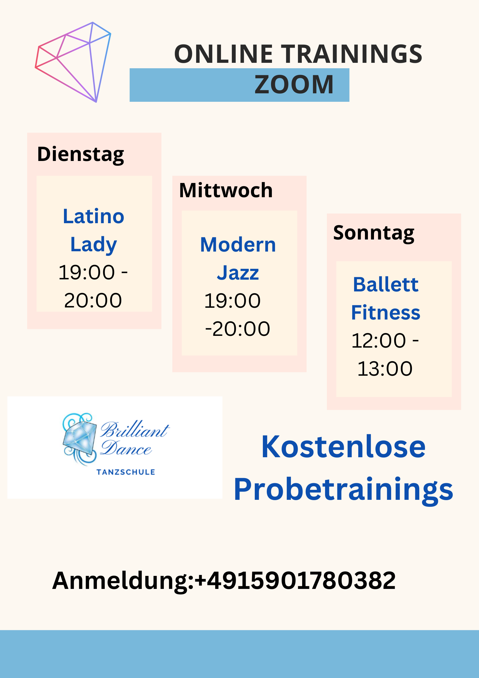 Flyer Hip Hop Workshop Studenten